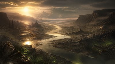 Post-Apocalyptic Sci-Fi Art desktop wallpaper example