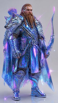 Cyber Y2K Aesthetic tabletop character portrait example