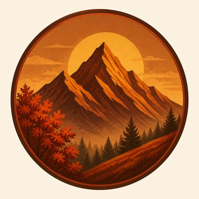 Autumncore Aesthetic logo concept example