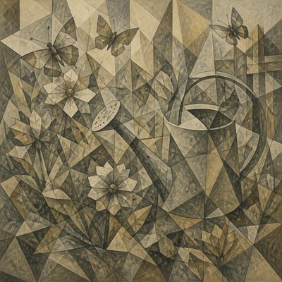 Analytical Cubism Art Style coloring page example