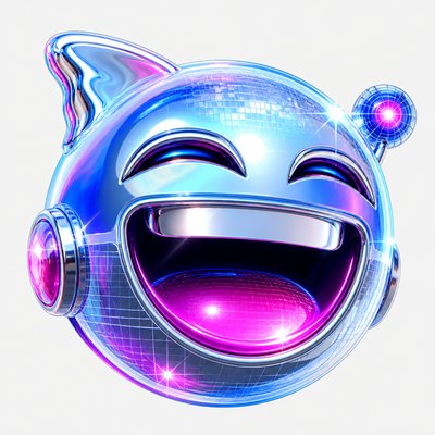 Cyber Y2K Aesthetic Twitch emote example