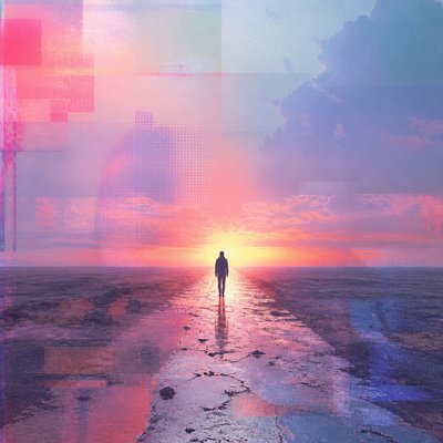 Post-Internet Contemporary Art Style album cover example