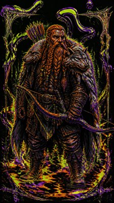 Acid Graphics tabletop character portrait example