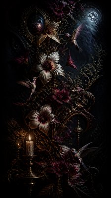 Dark Gothic Art phone case design example