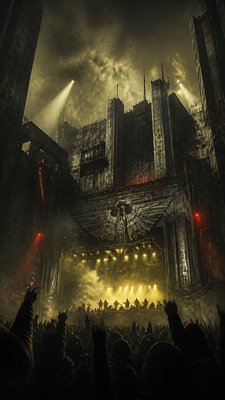Dystopian Sci-Fi Art flyer example