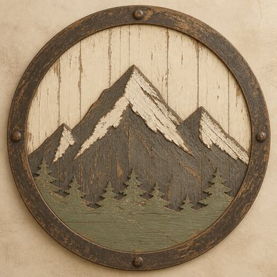 Rustic Farmhouse Furniture Art logo concept example