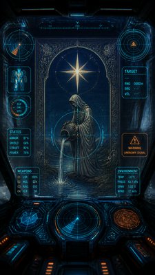 Mecha Pilot Interface View tarot card example