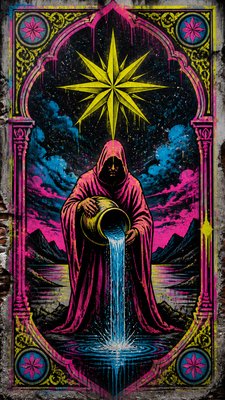 Street Art Style tarot card example