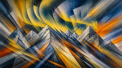 Futurism Art Style banner example