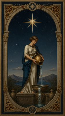 Neoclassical Art Style tarot card example