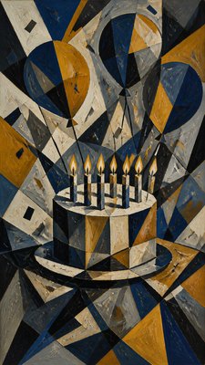 Modernism Art Style birthday card example