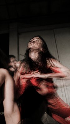 Performance Art Style wedding invitation example