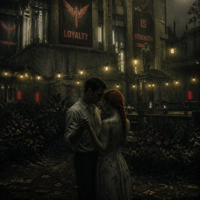 Dystopian Sci-Fi Art couple portrait example