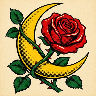 Comic Book Pop Art Style tattoo design example