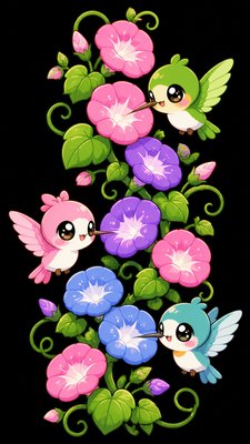 Chibi Anime Art Style phone case design example
