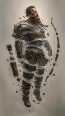 Floating Islands tabletop character portrait example