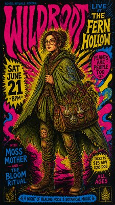 Concert Poster Design character design example