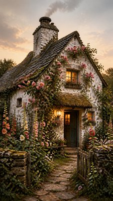 Cottage Vernacular Architecture phone case design example