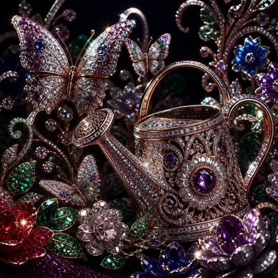 Luxury High Jewelry Design coloring page example