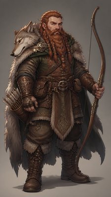 Semi-Realistic Anime Art Style tabletop character portrait example