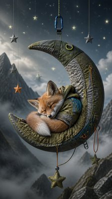 Gorpcore Aesthetic baby announcement example
