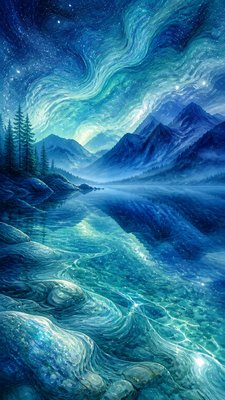 Ocean Nature Art phone wallpaper example