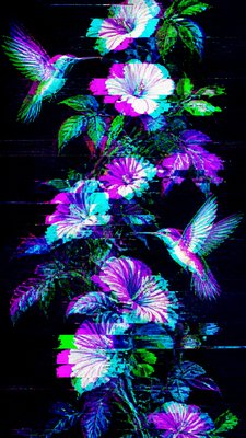 Digital Glitch Modern Art Style phone case design example