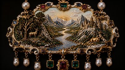 Renaissance Jewelry Design desktop wallpaper example