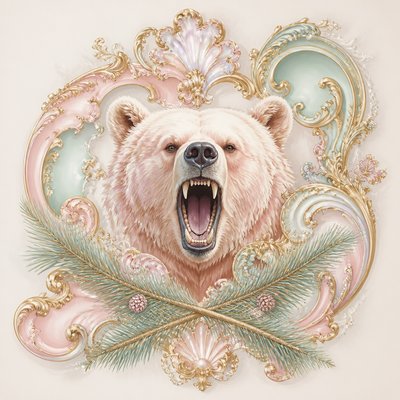 Rococo Art Style t-shirt design example