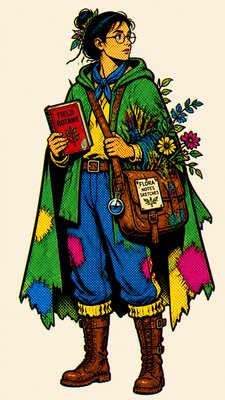 Pop Art Style character design example