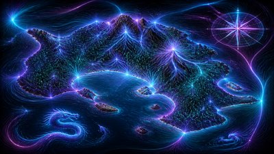 Magnetic Field Visualization fantasy map example