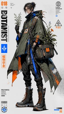 Streetwear Fashion Design character design example