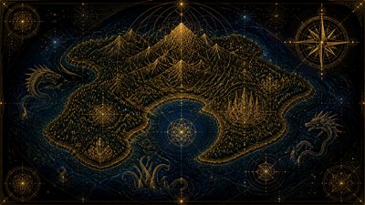 Sacred Geometric Art fantasy map example