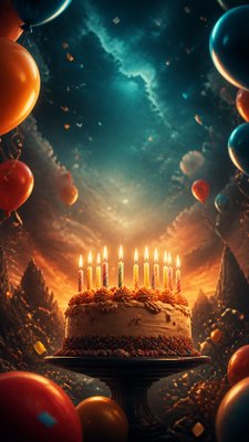 Movie Poster Design birthday card example