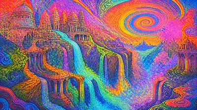 Psychedelic Art Style concept art example