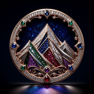 Luxury High Jewelry Design logo concept example