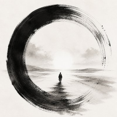 Zen Circle Minimalism Art Style album cover example