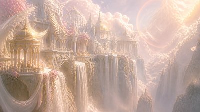 Angelcore Aesthetic concept art example