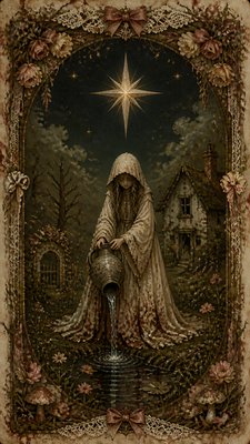 Dark Cottagecore Aesthetic tarot card example