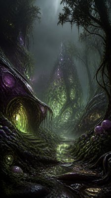 Biopunk Sci-Fi Art book cover example