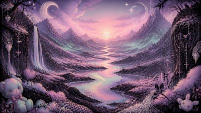 Pastel Goth Aesthetic desktop wallpaper example