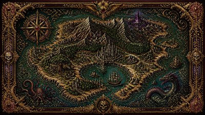 Victorian Architecture Art fantasy map example