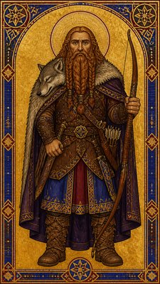 Byzantine Religious Art tabletop character portrait example