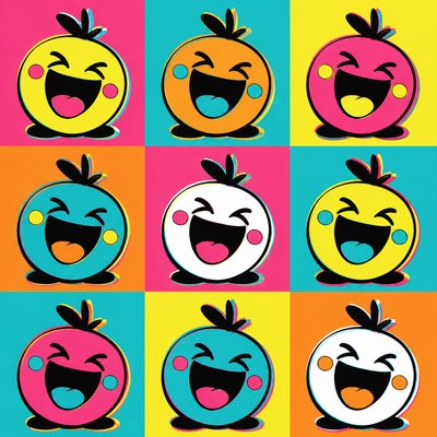 Celebrity Portrait Pop Art Style Twitch emote example