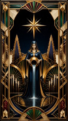 Art Deco Style tarot card example