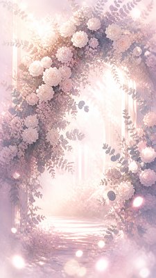 Shoujo Romance Anime Art Style wedding invitation example