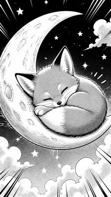 Manga Comic Art baby announcement example
