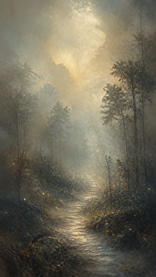 Atmospheric Impressionism Art Style book cover example