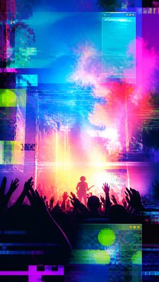 Post-Internet Art Style flyer example