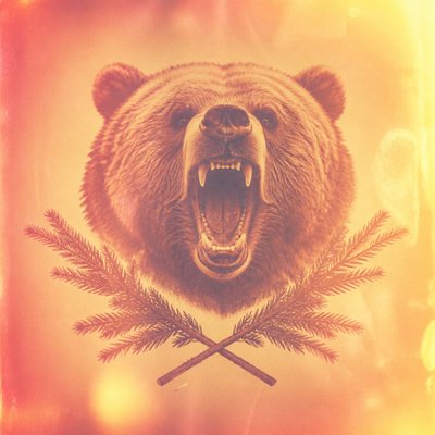 Vintage Film Burn t-shirt design example